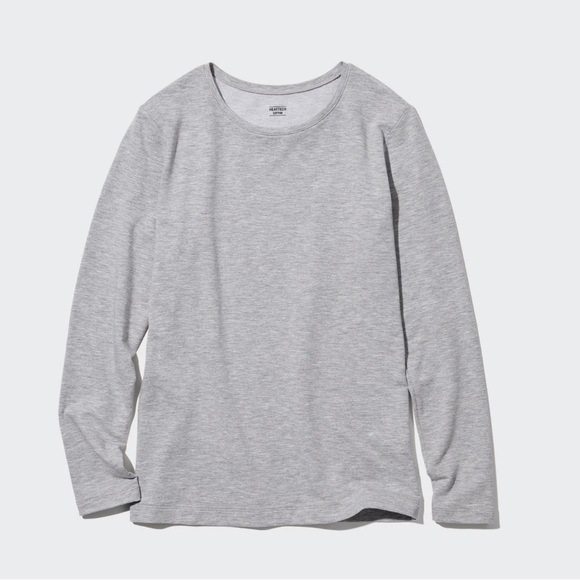 NEW HEATTECH Crew Neck Long Sleeve T-Shirt (EXTRA WARM) Size: XL - Picture 1 of 3